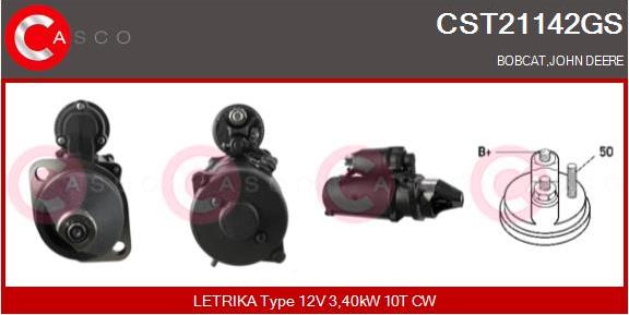 Casco CST21142GS - Стартер autozip.com.ua