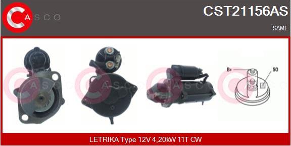 Casco CST21156AS - Стартер autozip.com.ua