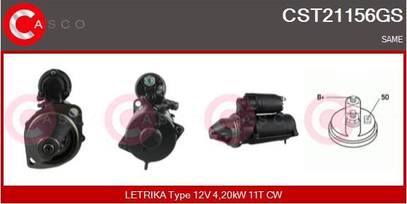 Casco CST21156GS - Стартер autozip.com.ua