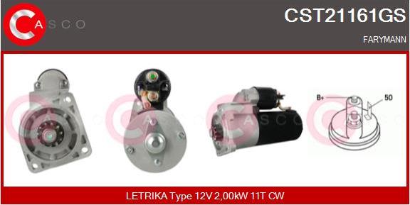 Casco CST21161GS - Стартер autozip.com.ua