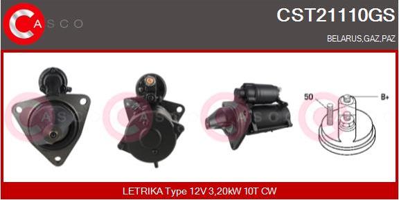 Casco CST21110GS - Стартер autozip.com.ua