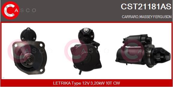 Casco CST21181AS - Стартер autozip.com.ua