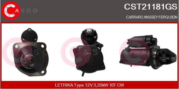 Casco CST21181GS - Стартер autozip.com.ua