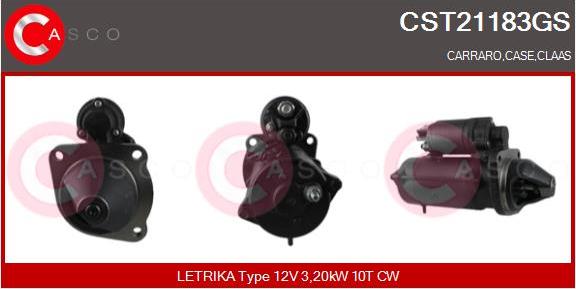 Casco CST21183GS - Стартер autozip.com.ua