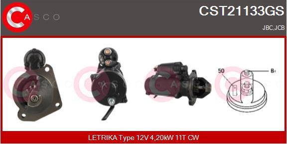 Casco CST21133GS - Стартер autozip.com.ua