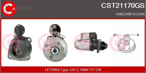 Casco CST21170GS - Стартер autozip.com.ua