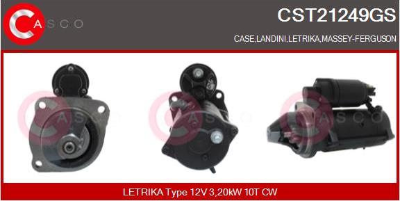Casco CST21249GS - Стартер autozip.com.ua