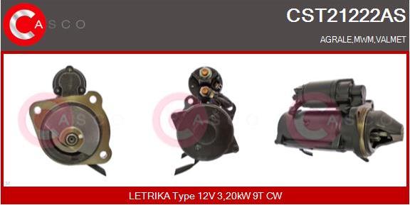 Casco CST21222AS - Стартер autozip.com.ua