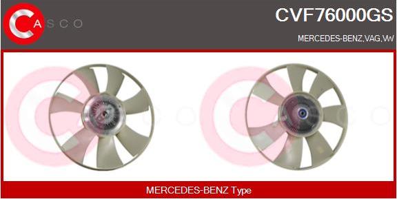 Casco CVF76000GS - Зчеплення, вентилятор радіатора autozip.com.ua