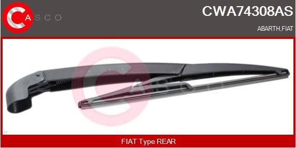 Casco CWA74308AS - Важіль склоочисника, система очищення вікон autozip.com.ua