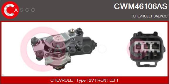 Casco CWM46106AS - Двигун склоочисника autozip.com.ua