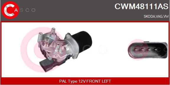 Casco CWM48111AS - Двигун склоочисника autozip.com.ua