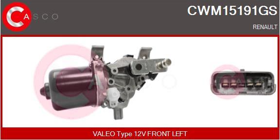 Casco CWM15191GS - Двигун склоочисника autozip.com.ua