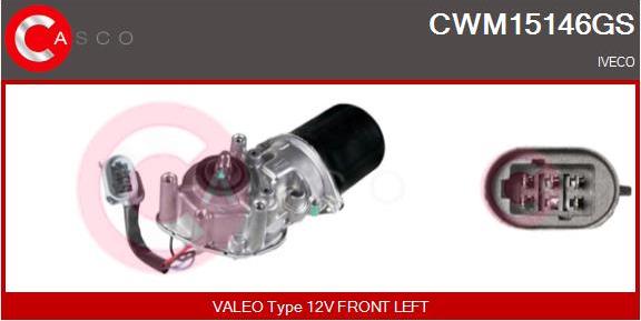 Casco CWM15146GS - Двигун склоочисника autozip.com.ua
