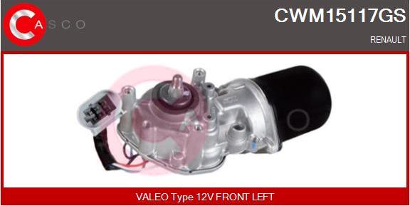 Casco CWM15117GS - Двигун склоочисника autozip.com.ua