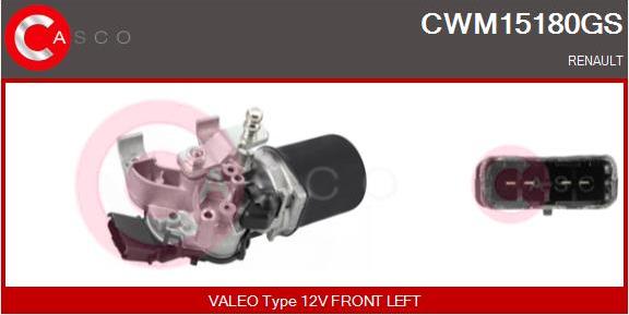 Casco CWM15180GS - Двигун склоочисника autozip.com.ua
