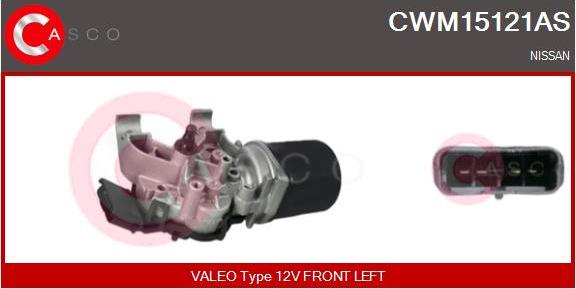 Casco CWM15121AS - Двигун склоочисника autozip.com.ua
