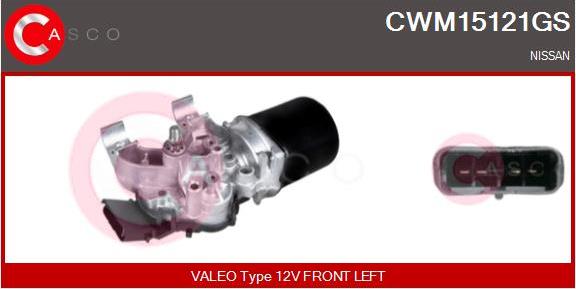 Casco CWM15121GS - Двигун склоочисника autozip.com.ua