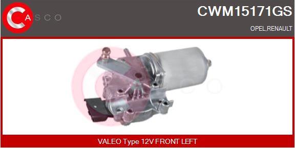 Casco CWM15171GS - Двигун склоочисника autozip.com.ua