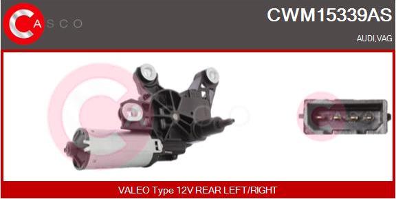 Casco CWM15339AS - Двигун склоочисника autozip.com.ua