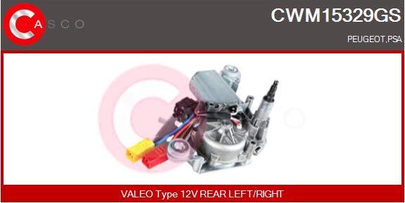 Casco CWM15329GS - Двигун склоочисника autozip.com.ua