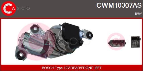 Casco CWM10307AS - Двигун склоочисника autozip.com.ua