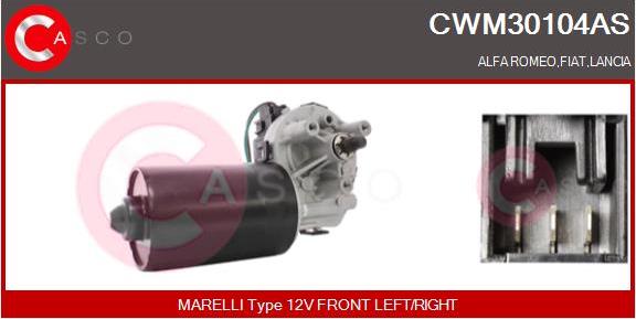 Casco CWM30104AS - Двигун склоочисника autozip.com.ua