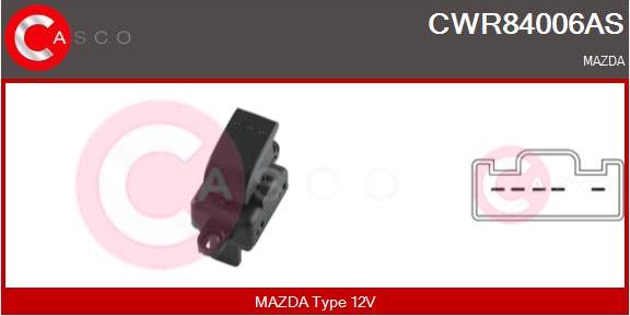 Casco CWR84006AS - Вимикач, стеклолод'емнік autozip.com.ua