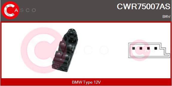 Casco CWR75007AS - Вимикач, стеклолод'емнік autozip.com.ua