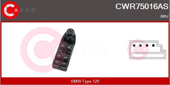 Casco CWR75016AS - Вимикач, стеклолод'емнік autozip.com.ua