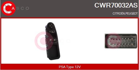 Casco CWR70032AS - Вимикач, стеклолод'емнік autozip.com.ua