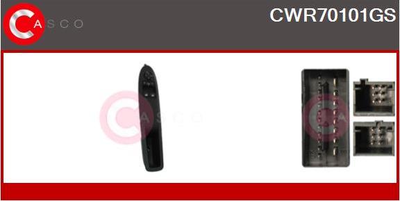 Casco CWR70101GS - Вимикач, стеклолод'емнік autozip.com.ua
