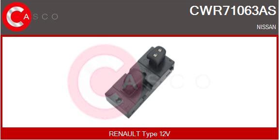 Casco CWR71063AS - Вимикач, стеклолод'емнік autozip.com.ua