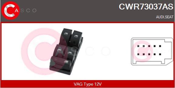 Casco CWR73037AS - Вимикач, стеклолод'емнік autozip.com.ua