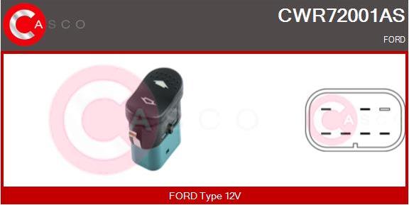 Casco CWR72001AS - Вимикач, стеклолод'емнік autozip.com.ua