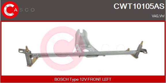 Casco CWT10105AS - Система тяг і важелів приводу склоочисника autozip.com.ua