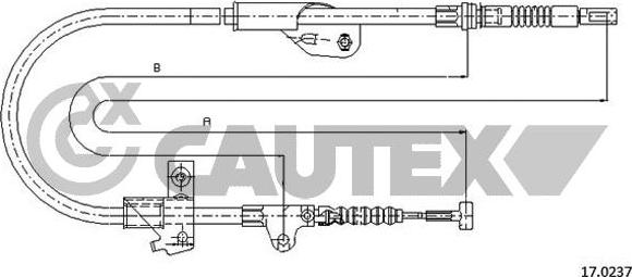 Cautex 069049 - Трос, гальмівна система autozip.com.ua