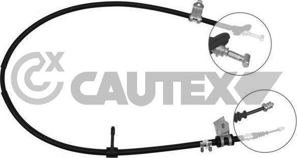 Cautex 019033 - Трос, гальмівна система autozip.com.ua