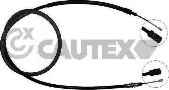 Cautex 038477 - Трос, гальмівна система autozip.com.ua