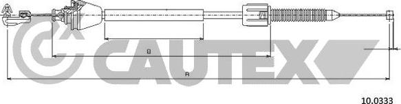 Cautex 028099 - Тросик газу autozip.com.ua