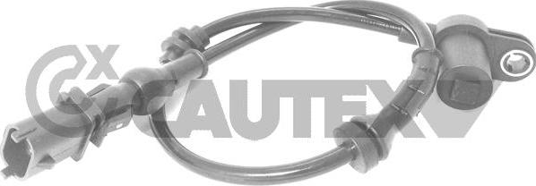 Cautex 755198 - Датчик ABS, частота обертання колеса autozip.com.ua