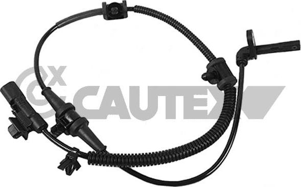 Cautex 755317 - Датчик ABS, частота обертання колеса autozip.com.ua