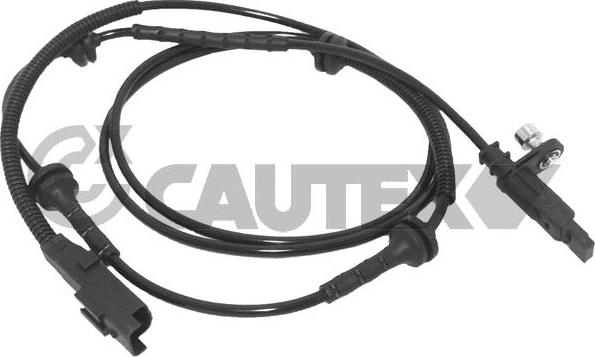 Cautex 755226 - Датчик ABS, частота обертання колеса autozip.com.ua