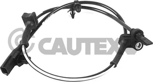Cautex 755272 - Датчик ABS, частота обертання колеса autozip.com.ua
