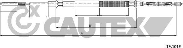 Cautex 765776 - Трос, гальмівна система autozip.com.ua