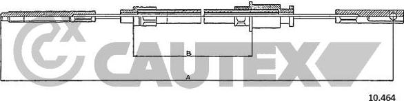 Cautex 766166 - Трос, гальмівна система autozip.com.ua