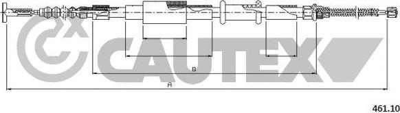 Cautex 760993 - Трос, гальмівна система autozip.com.ua