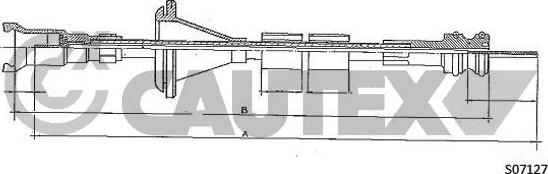 Cautex 760936 - Тросик спідометра autozip.com.ua