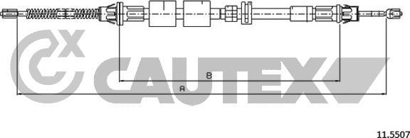 Cautex 761401 - Трос, гальмівна система autozip.com.ua
