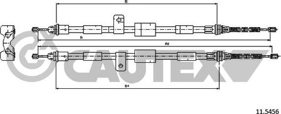 Cautex 761419 - Трос, гальмівна система autozip.com.ua